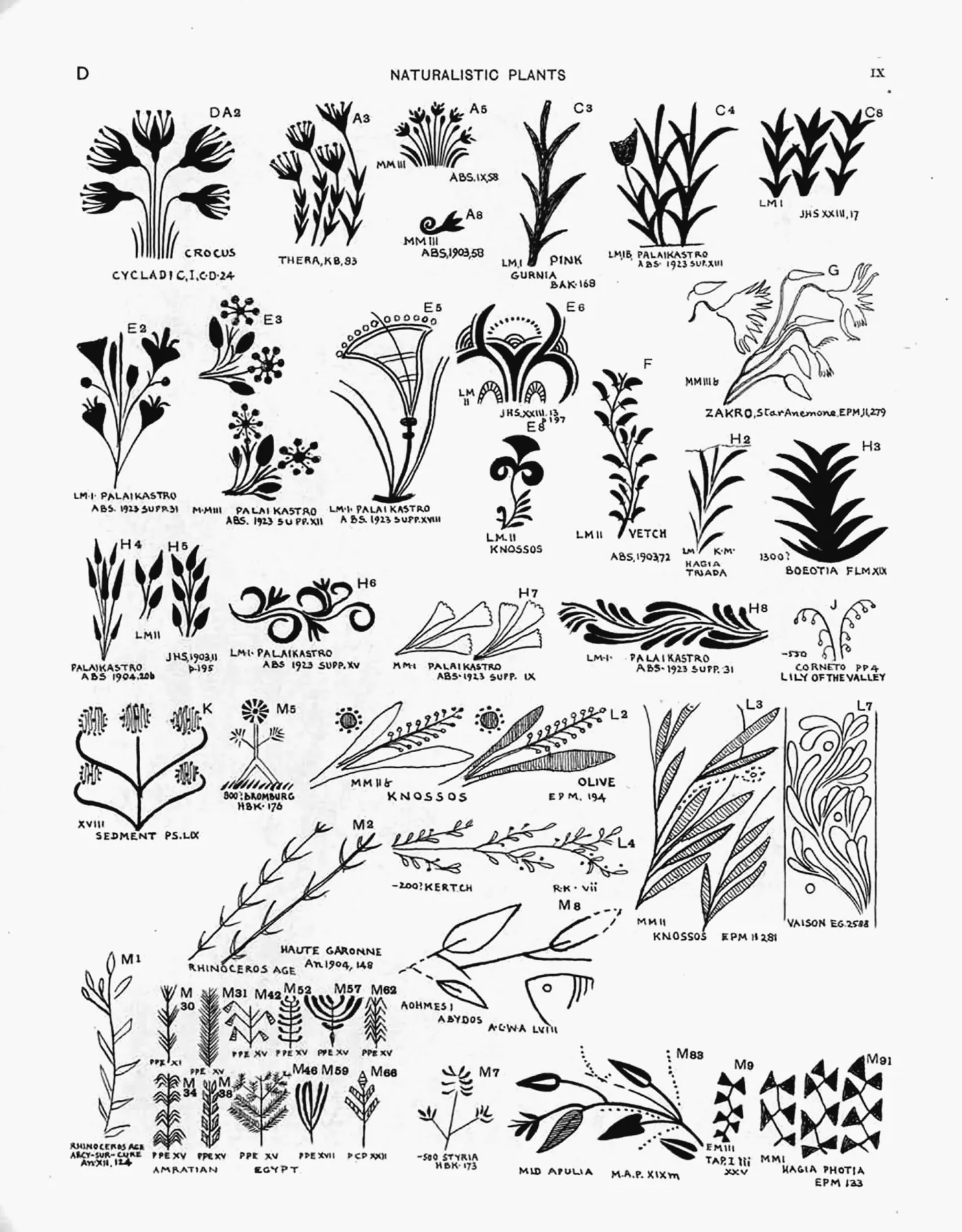 Plate IX — Naturalistic Plants