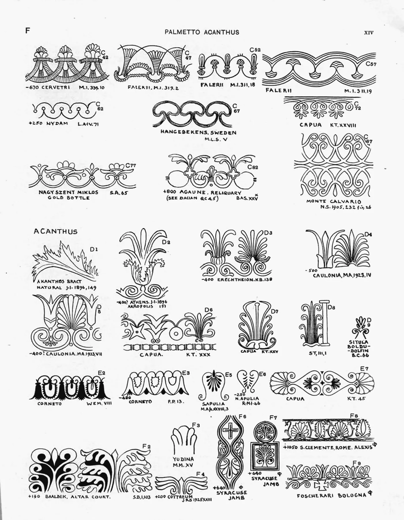 Plate XIV — Palmetto Acanthus